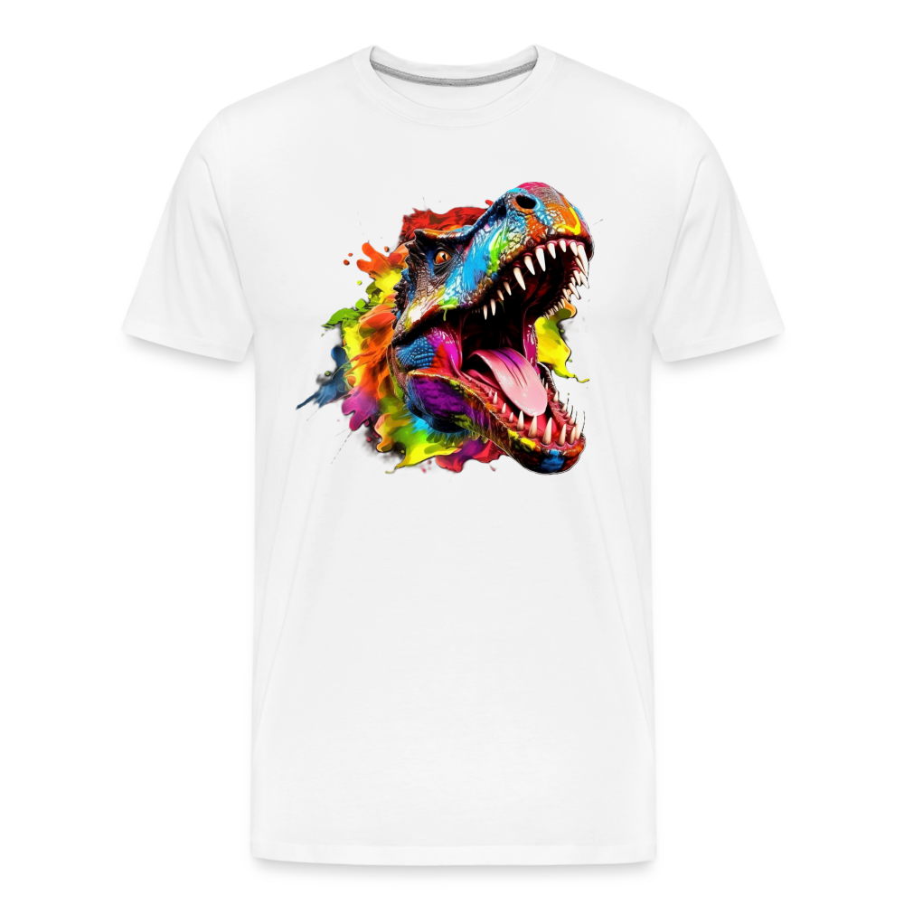 T-Rex Grafitti - Premium Bio T-Shirt - Weiß