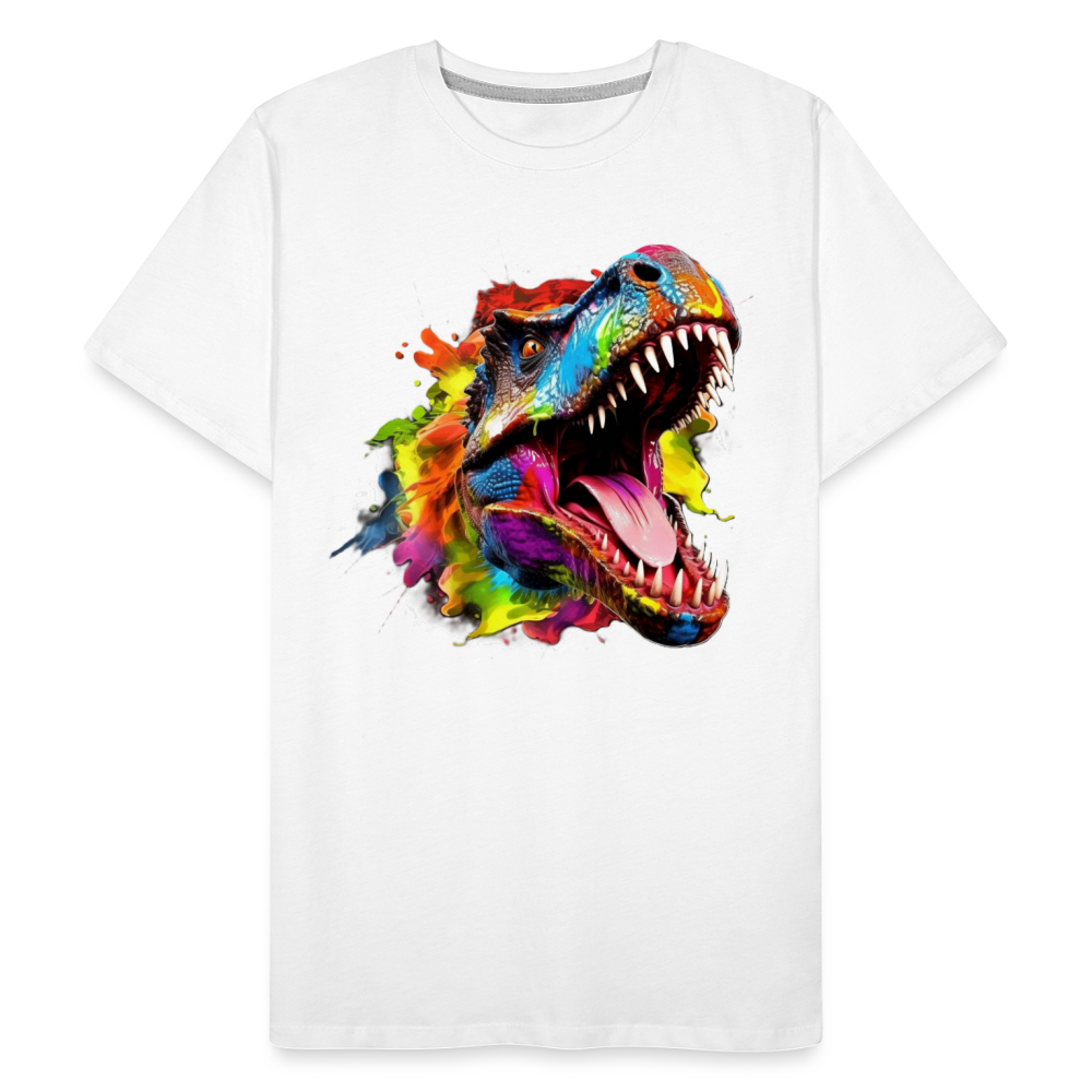 T-Rex Grafitti - Premium Bio T-Shirt - Weiß