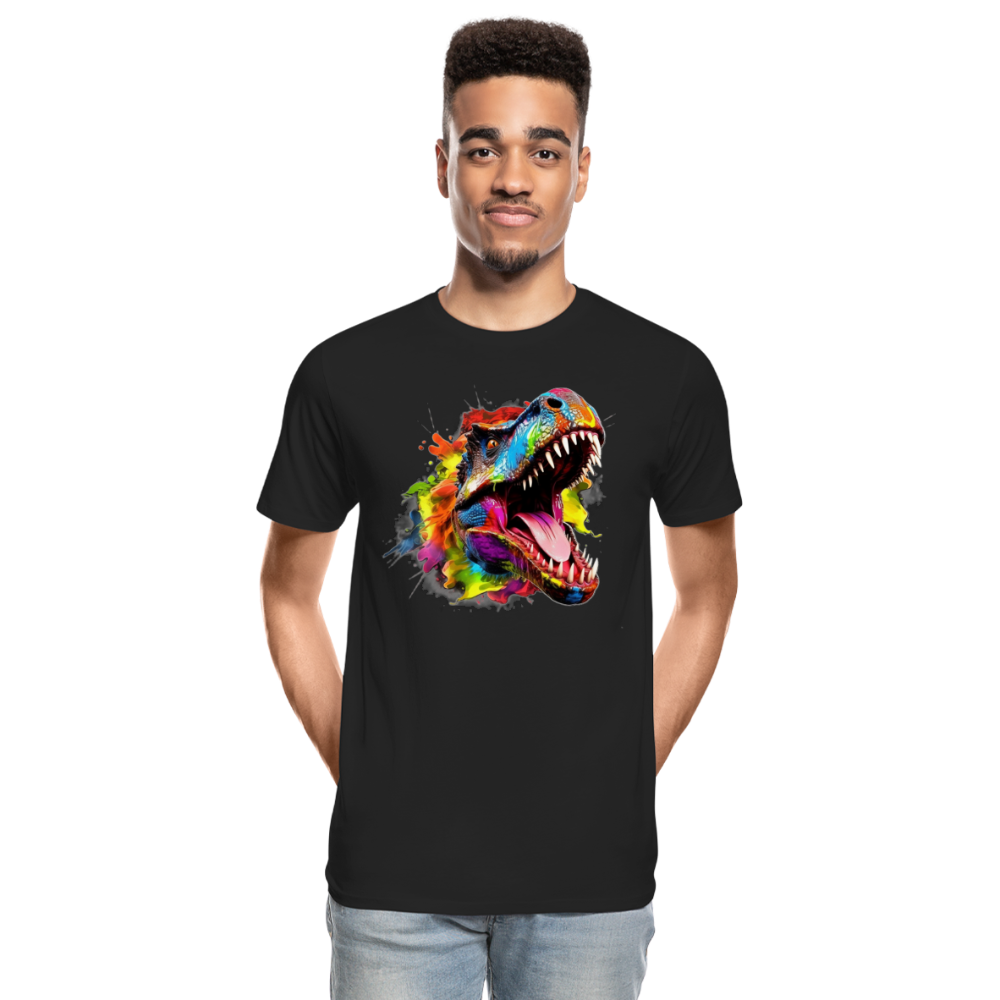 T-Rex Grafitti - Premium Bio T-Shirt - Schwarz