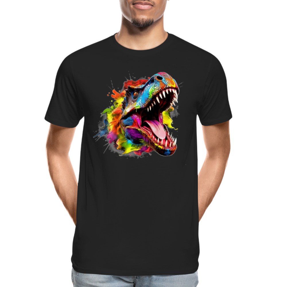 T-Rex Grafitti - Premium Bio T-Shirt - Schwarz