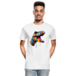T-Rex Grafitti - Männer Premium Bio T-Shirt - Weiß