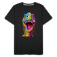 T-Rex Grafitti - Männer Premium Bio T-Shirt - Schwarz