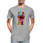 T-Rex Grafitti - Männer Premium Bio T-Shirt - Grau meliert