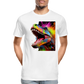 T-Rex Grafitti - Männer Premium Bio T-Shirt - Weiß