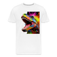 T-Rex Grafitti - Männer Premium Bio T-Shirt - Weiß