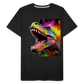 T-Rex Grafitti - Männer Premium Bio T-Shirt - Schwarz