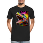 T-Rex Grafitti - Männer Premium Bio T-Shirt - Schwarz