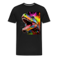 T-Rex Grafitti - Männer Premium Bio T-Shirt - Schwarz