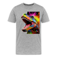 T-Rex Grafitti - Männer Premium Bio T-Shirt - Grau meliert