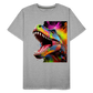 T-Rex Grafitti - Männer Premium Bio T-Shirt - Grau meliert