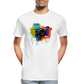 Kamera Grafitti - Männer Premium Bio T-Shirt - Weiß