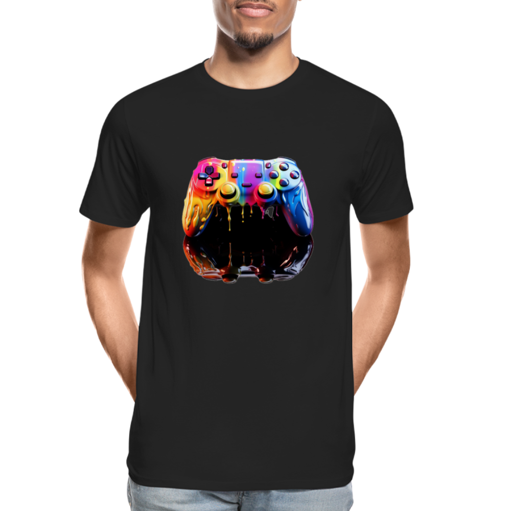 Controller Grafitti - Männer Premium Bio T-Shirt - Schwarz