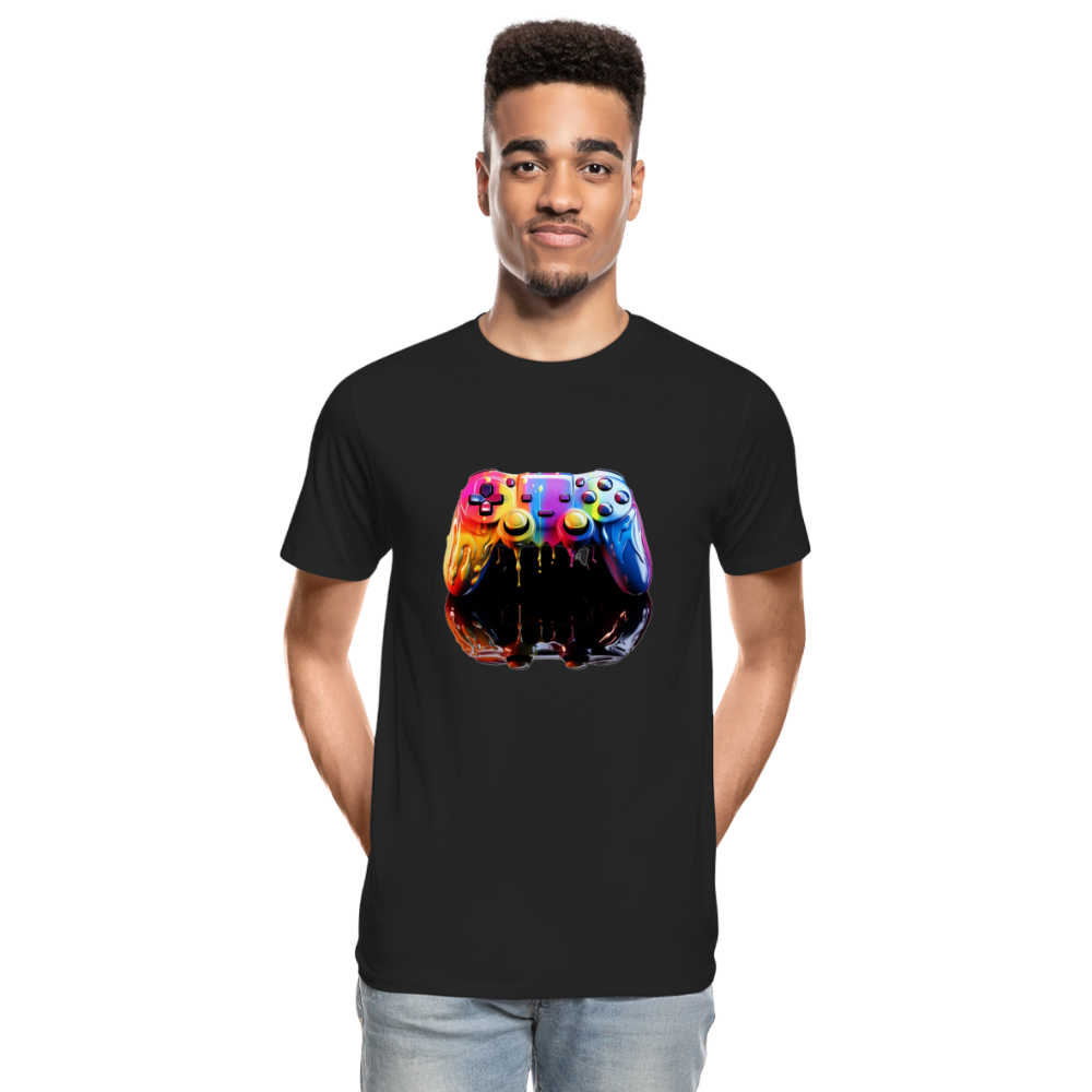 Controller Grafitti - Männer Premium Bio T-Shirt - Schwarz