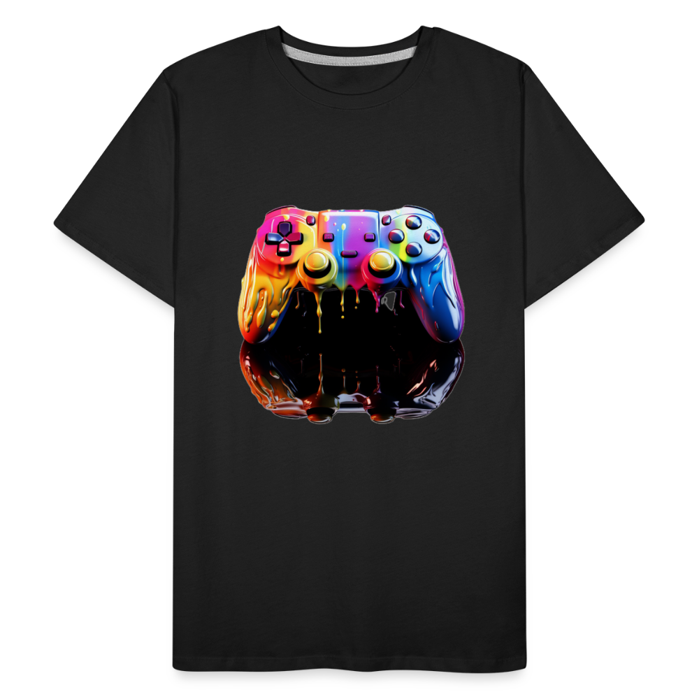 Controller Grafitti - Männer Premium Bio T-Shirt - Schwarz