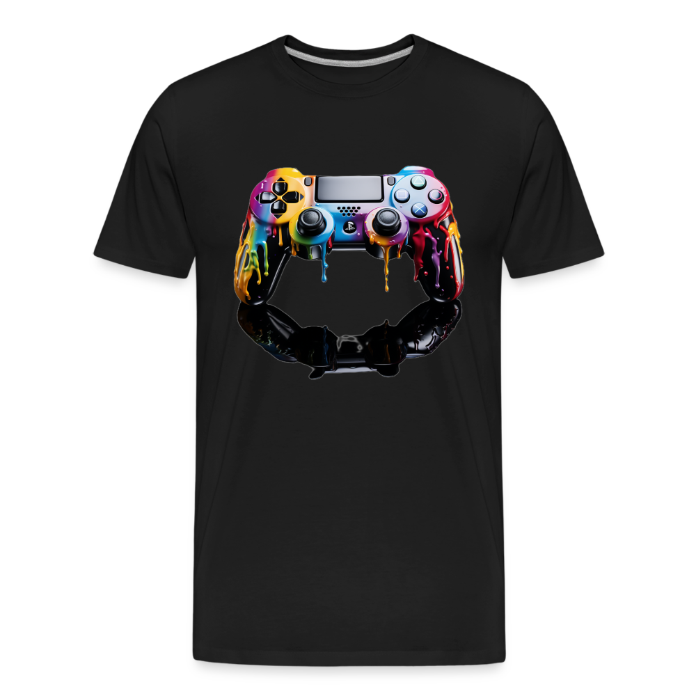 Controller Grafitti - Männer Premium Bio T-Shirt - Schwarz