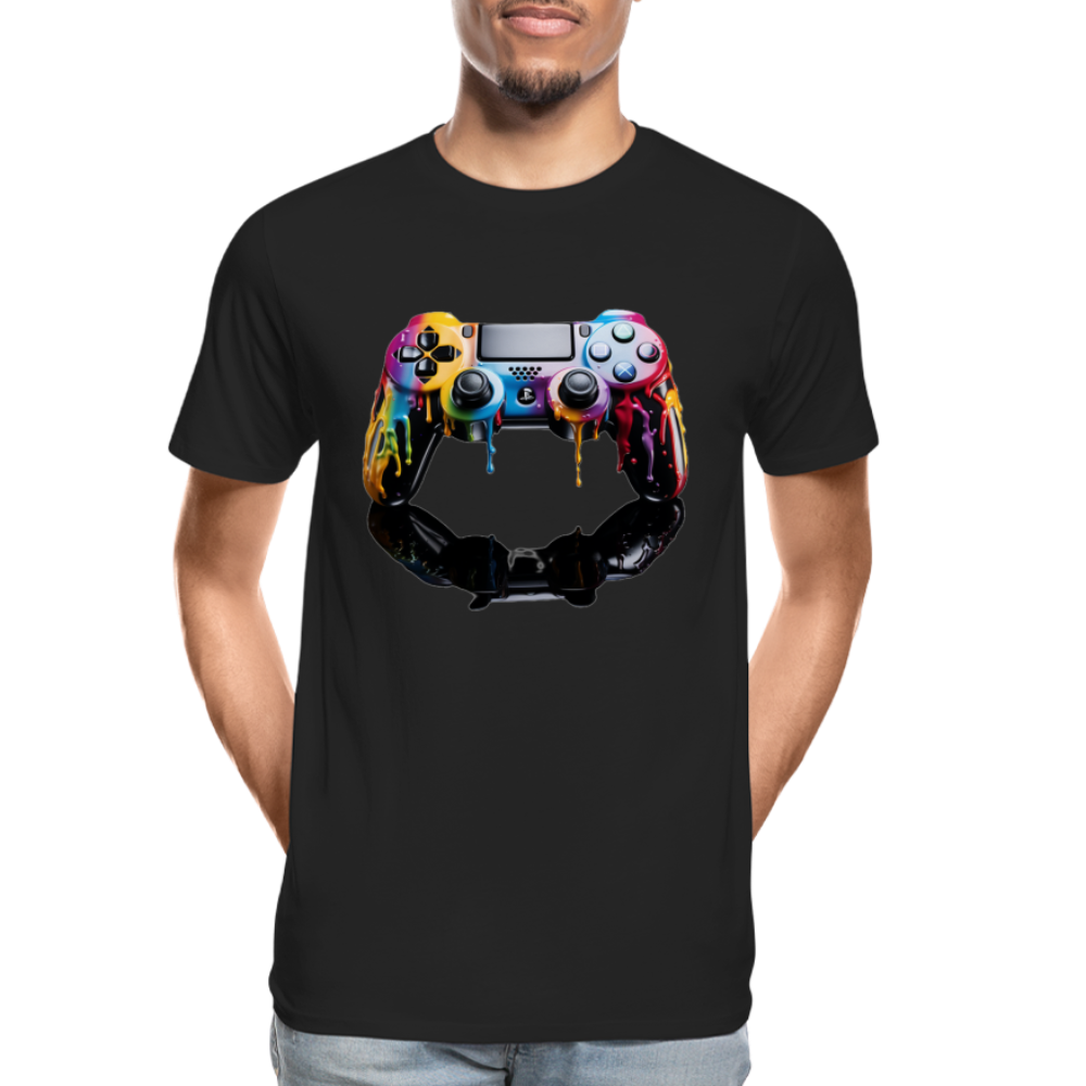 Controller Grafitti - Männer Premium Bio T-Shirt - Schwarz