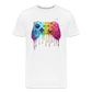 Controller Grafitti - Männer Premium Bio T-Shirt - Weiß