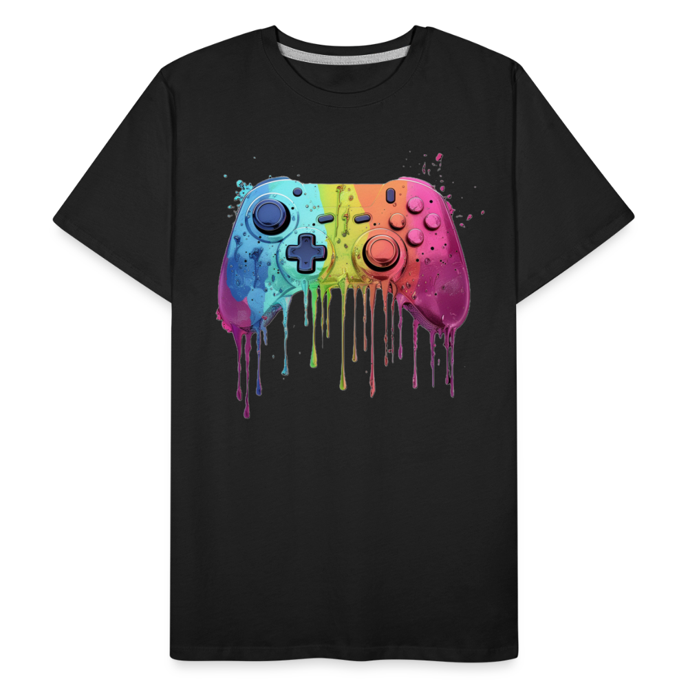 Controller Grafitti - Männer Premium Bio T-Shirt - Schwarz