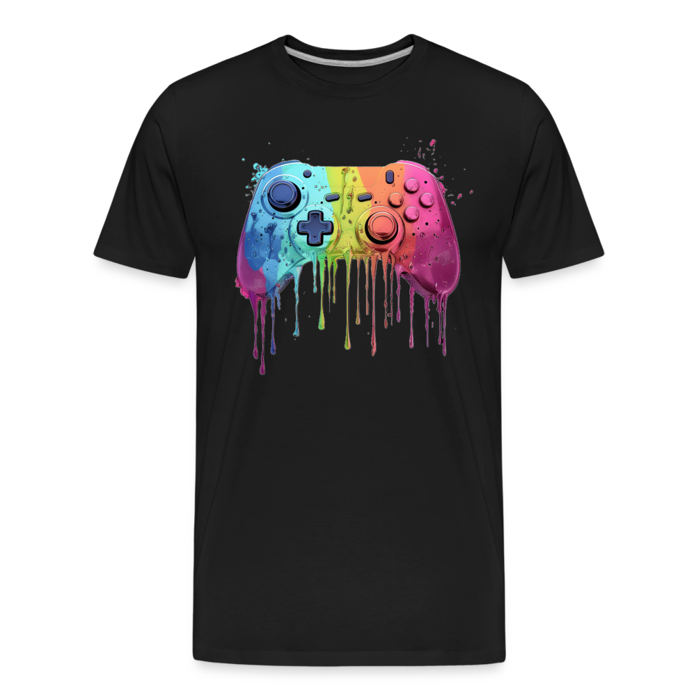 Controller Grafitti - Männer Premium Bio T-Shirt - Schwarz