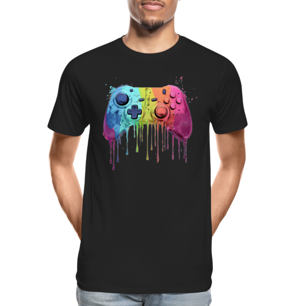 Controller Grafitti - Männer Premium Bio T-Shirt - Schwarz