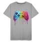 Controller Grafitti - Männer Premium Bio T-Shirt - Grau meliert