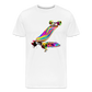 Skateboard Grafitti - Männer Premium Bio T-Shirt - Weiß