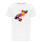 Skateboard Grafitti - Männer Premium Bio T-Shirt - Weiß