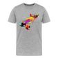 Skateboard Grafitti - Männer Premium Bio T-Shirt - Grau meliert