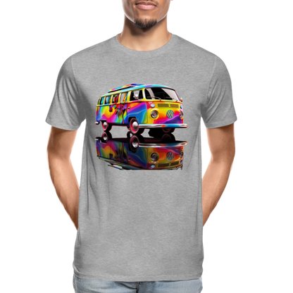 Bully Grafitti - Männer Premium Bio T-Shirt - Grau meliert