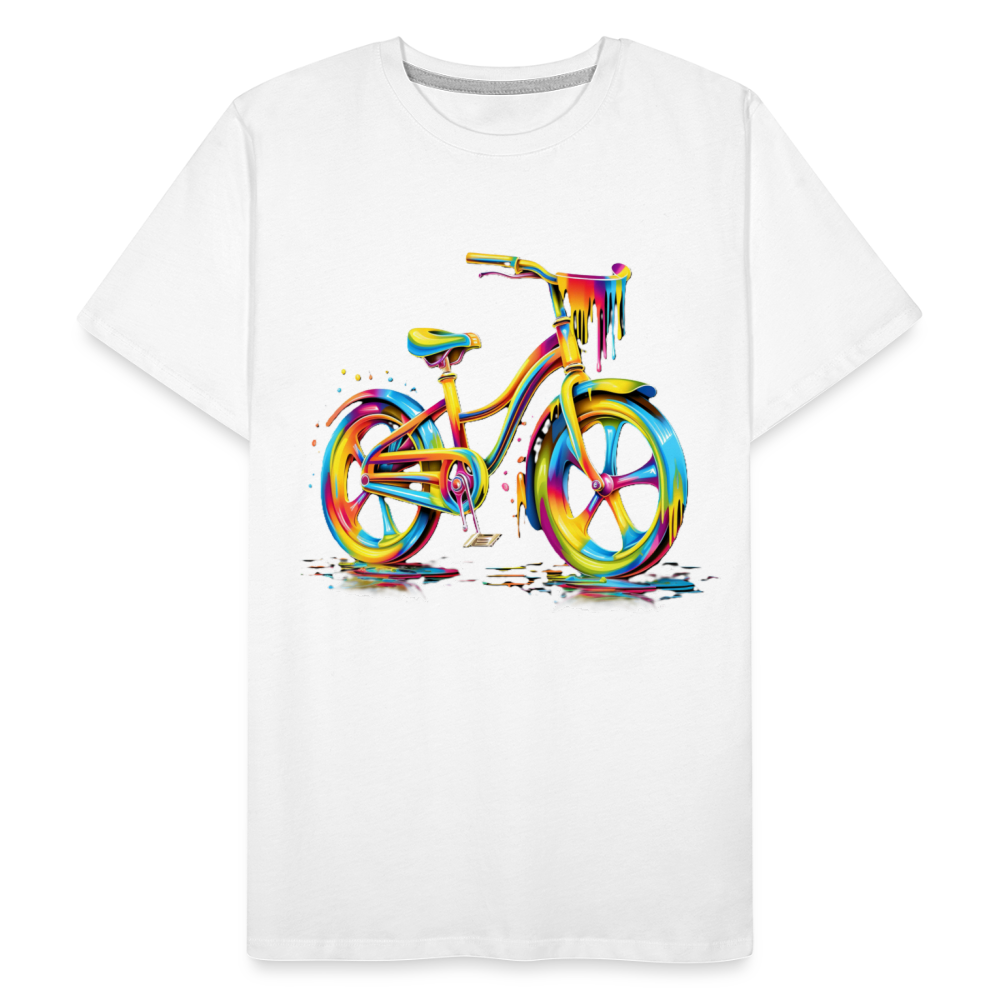 Bike Grafitti - Männer Premium Bio T-Shirt - Weiß