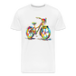 Bike Grafitti - Männer Premium Bio T-Shirt - Weiß