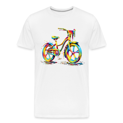 Bike Grafitti - Männer Premium Bio T-Shirt - Weiß