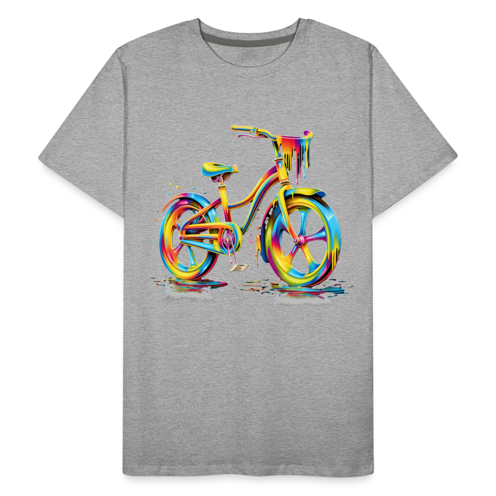 Bike Grafitti - Männer Premium Bio T-Shirt - Grau meliert