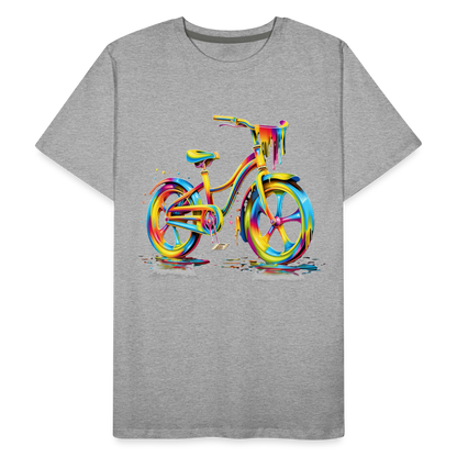 Bike Grafitti - Männer Premium Bio T-Shirt - Grau meliert