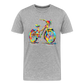 Bike Grafitti - Männer Premium Bio T-Shirt - Grau meliert