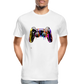 Controller Grafitti - Männer Premium Bio T-Shirt - Weiß