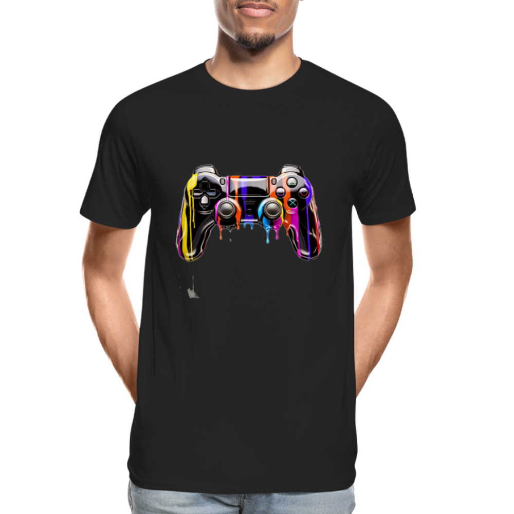 Controller Grafitti - Männer Premium Bio T-Shirt - Schwarz