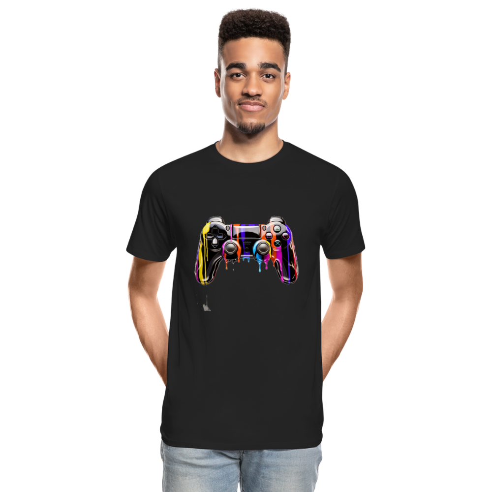 Controller Grafitti - Männer Premium Bio T-Shirt - Schwarz