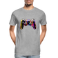 Controller Grafitti - Männer Premium Bio T-Shirt - Grau meliert