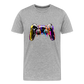 Controller Grafitti - Männer Premium Bio T-Shirt - Grau meliert