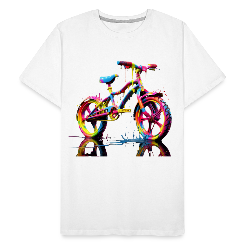 Bike Grafitti - Männer Premium Bio T-Shirt - Weiß