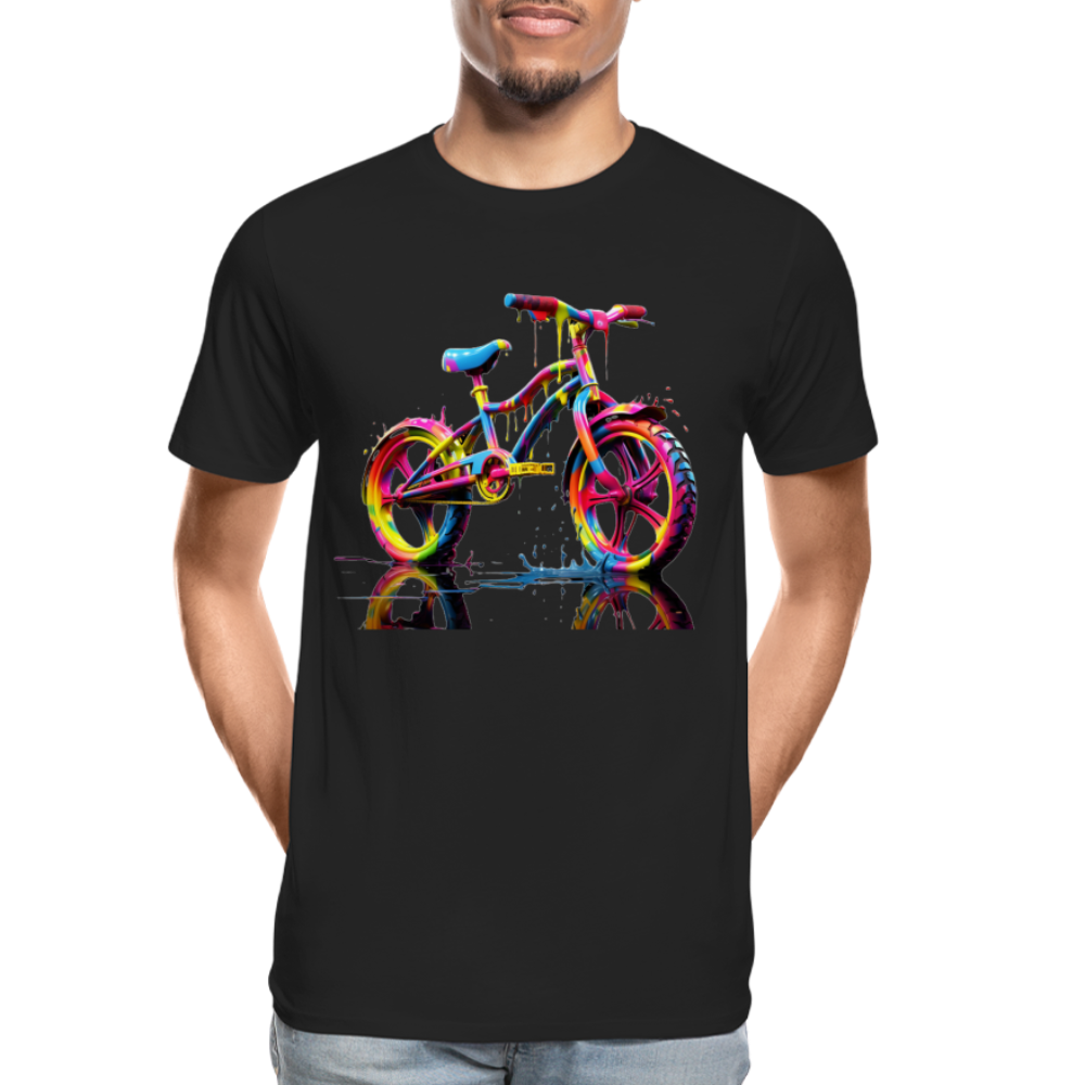 Bike Grafitti - Männer Premium Bio T-Shirt - Schwarz