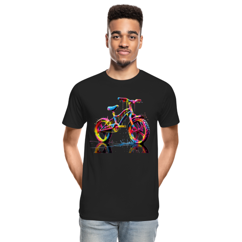 Bike Grafitti - Männer Premium Bio T-Shirt - Schwarz