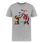 Bike Grafitti - Männer Premium Bio T-Shirt - Grau meliert