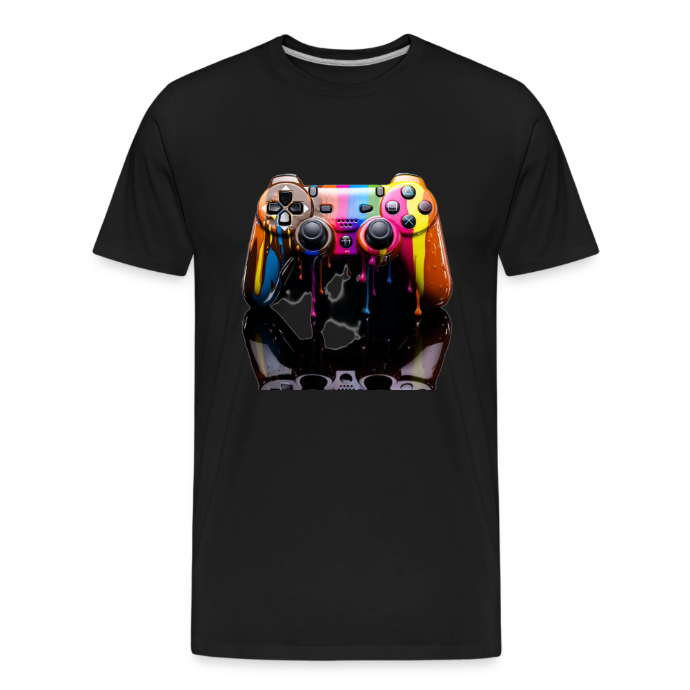 Controller Grafitti - Männer Premium Bio T-Shirt - Schwarz