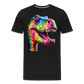 T-Rex Grafitti - Männer Premium Bio T-Shirt - Schwarz