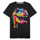 T-Rex Grafitti - Männer Premium Bio T-Shirt - Schwarz