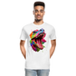 T-Rex Grafitti - Männer Premium Bio T-Shirt - Weiß