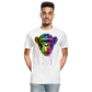 Schimpanse Grafitti - Männer Premium Bio T-Shirt - Weiß