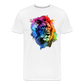 Löwe Grafitti - Männer Premium Bio T-Shirt - Weiß